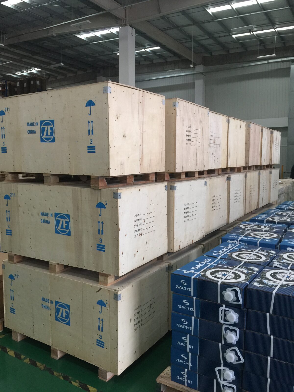 Export shipment packed for Southeast Asia